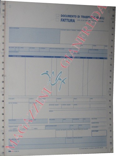 FATTURA INTEGRATA CON D.D.T. , TRIPLICE COPIA E9027M